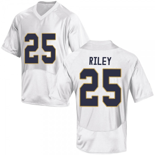 Philip Riley Notre Dame Fighting Irish NCAA Men's #25 White Replica College Stitched Football Jersey UWA1455UF